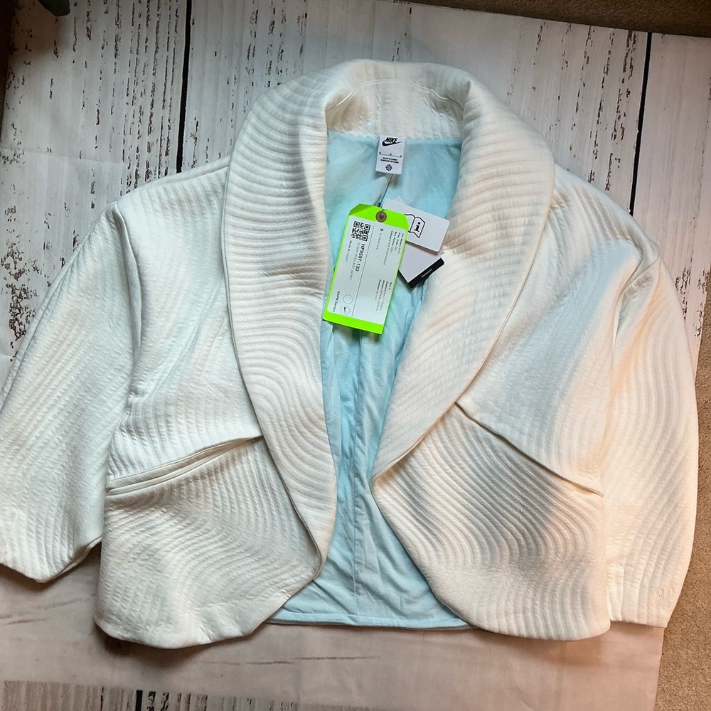 NWT SAMPLE Nike White Jacket